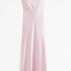 Abercrombie & Fitch Julia Slip Cowl Back-Bow Maxi Dress